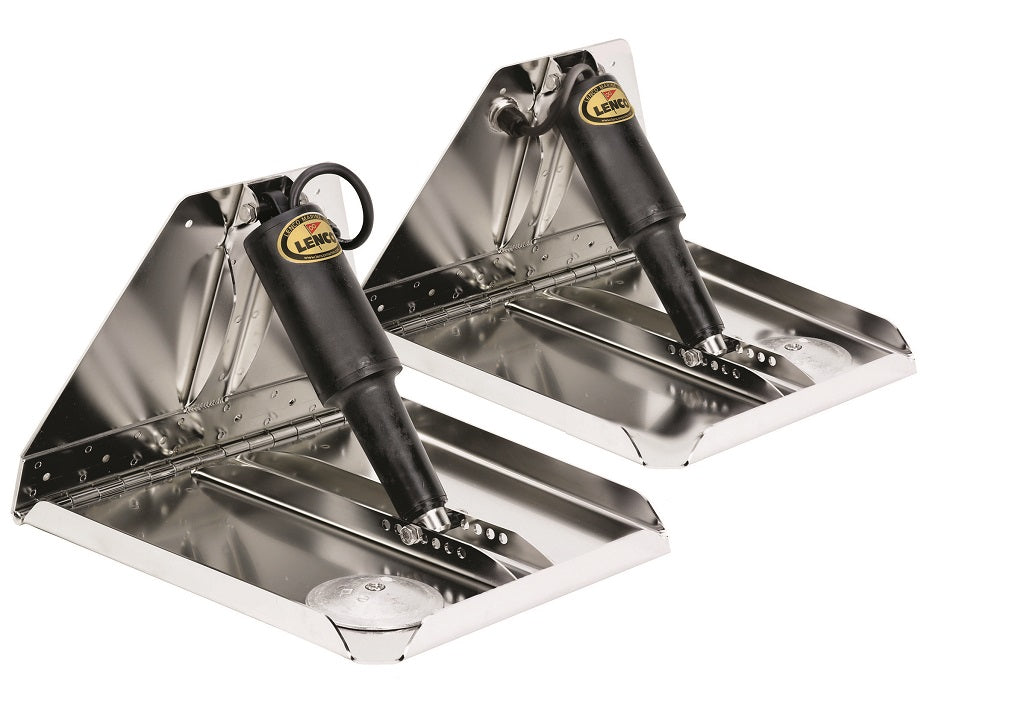 Lenco 18inx14in Heavy Duty Trim Tab Kit 12v Requires Switch