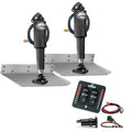 Lenco 9inx12in Standard Mount Trim Tab Kit 12v LED Integrated Switch