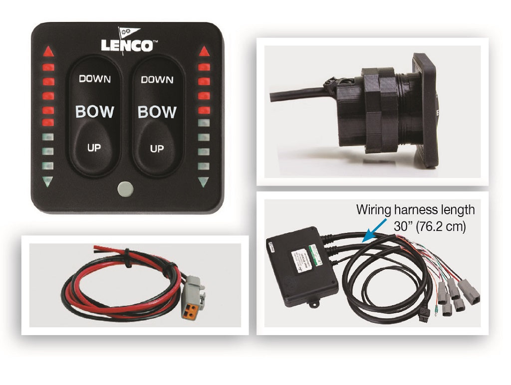 Lenco LED Two-Piece Indicator Switch With Pigtail for Dual Actuator