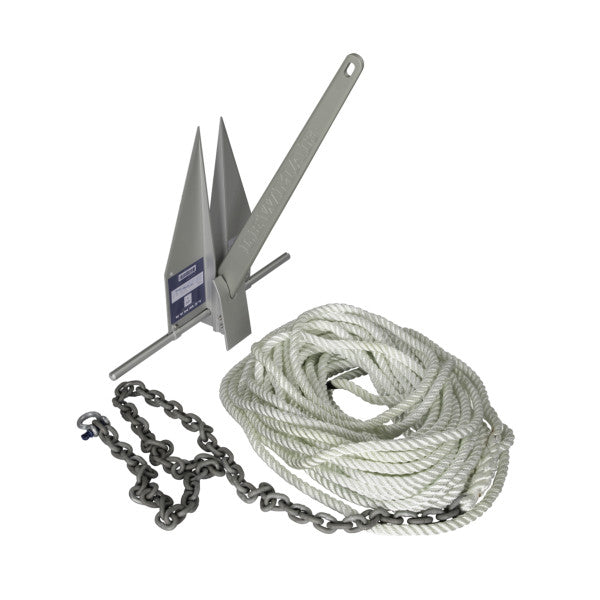 Lewmar 10LB LFX Anchoring Kit With 15ft 5/16in G4 Chain 200ft 5/8in