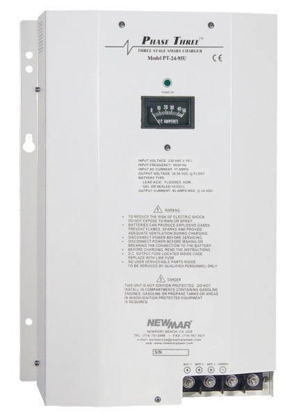 Newmar PT-24-95U 24v 95A Charger 110/230v Input
