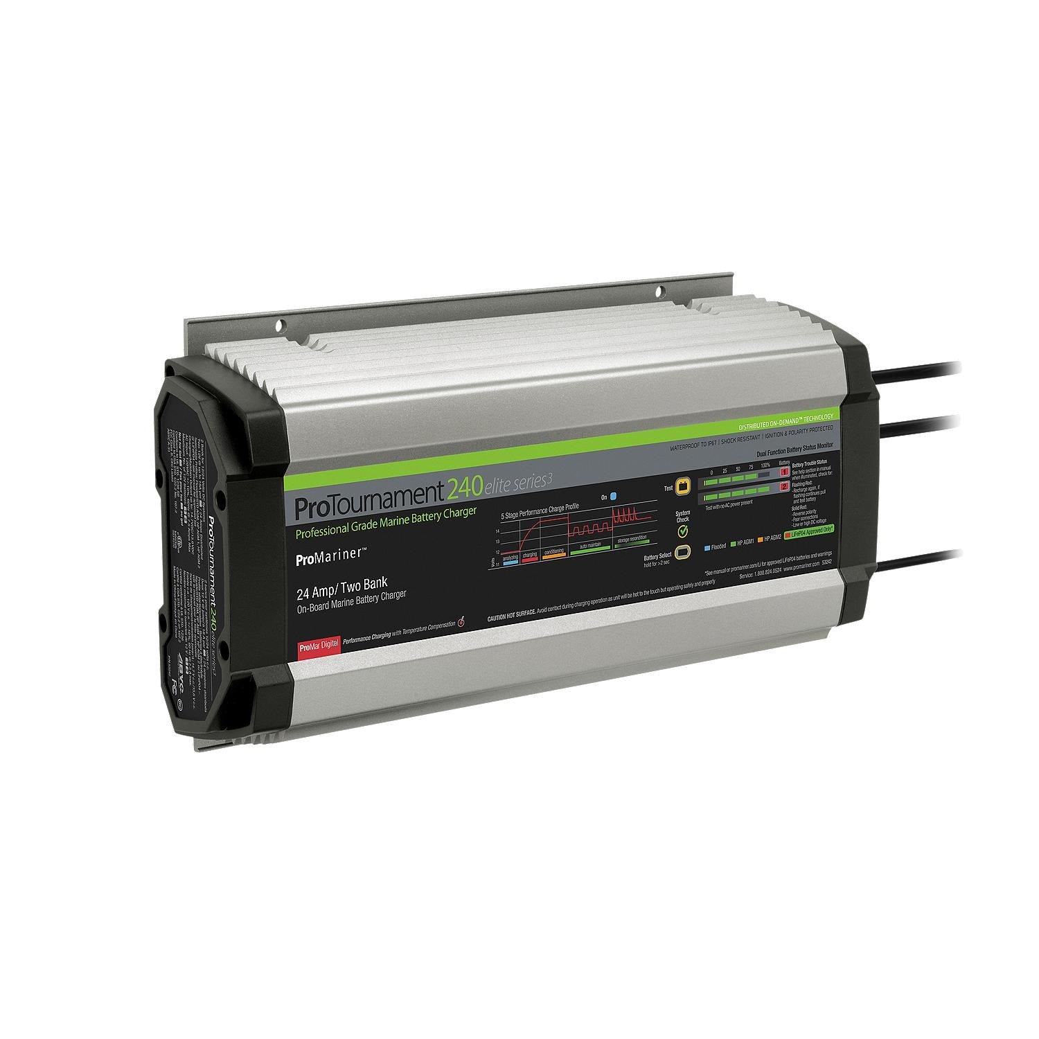 ProMariner ProTournament 240 24 Amp Battery Charger 12/24v 2 Bank