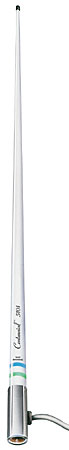 Shakespeare 5101 White 8ft 6dB VHF Antenna Chrome Ferrule 15ft RG58