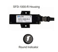 Talos SFD1000R Black Round Flush Mount Lightning Detector With 3ft