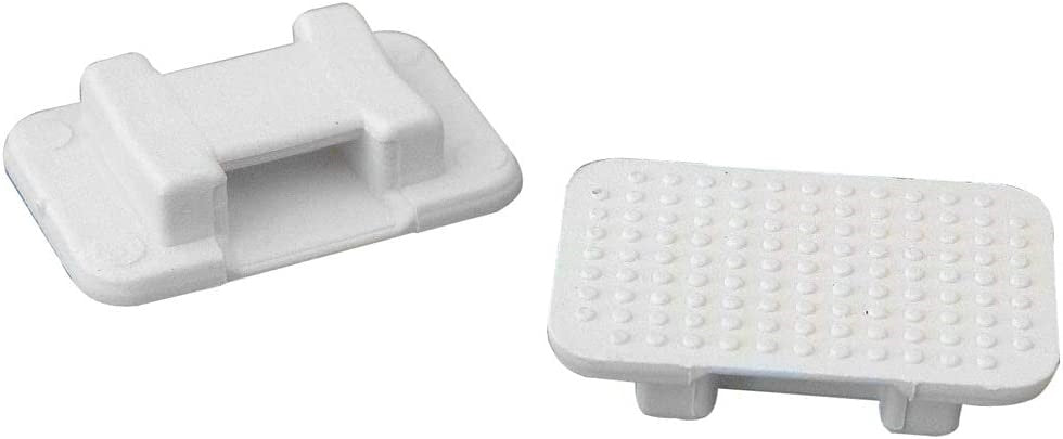 Weld Mount AT-5 Wire Tie Mount, Large White 50 Pack AT-5-50