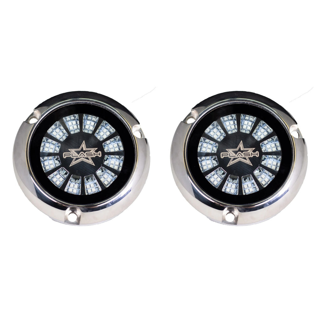 PLASHLIGHTS EPIK Underwater Transom Light - RGBW Internal Controller - Pair